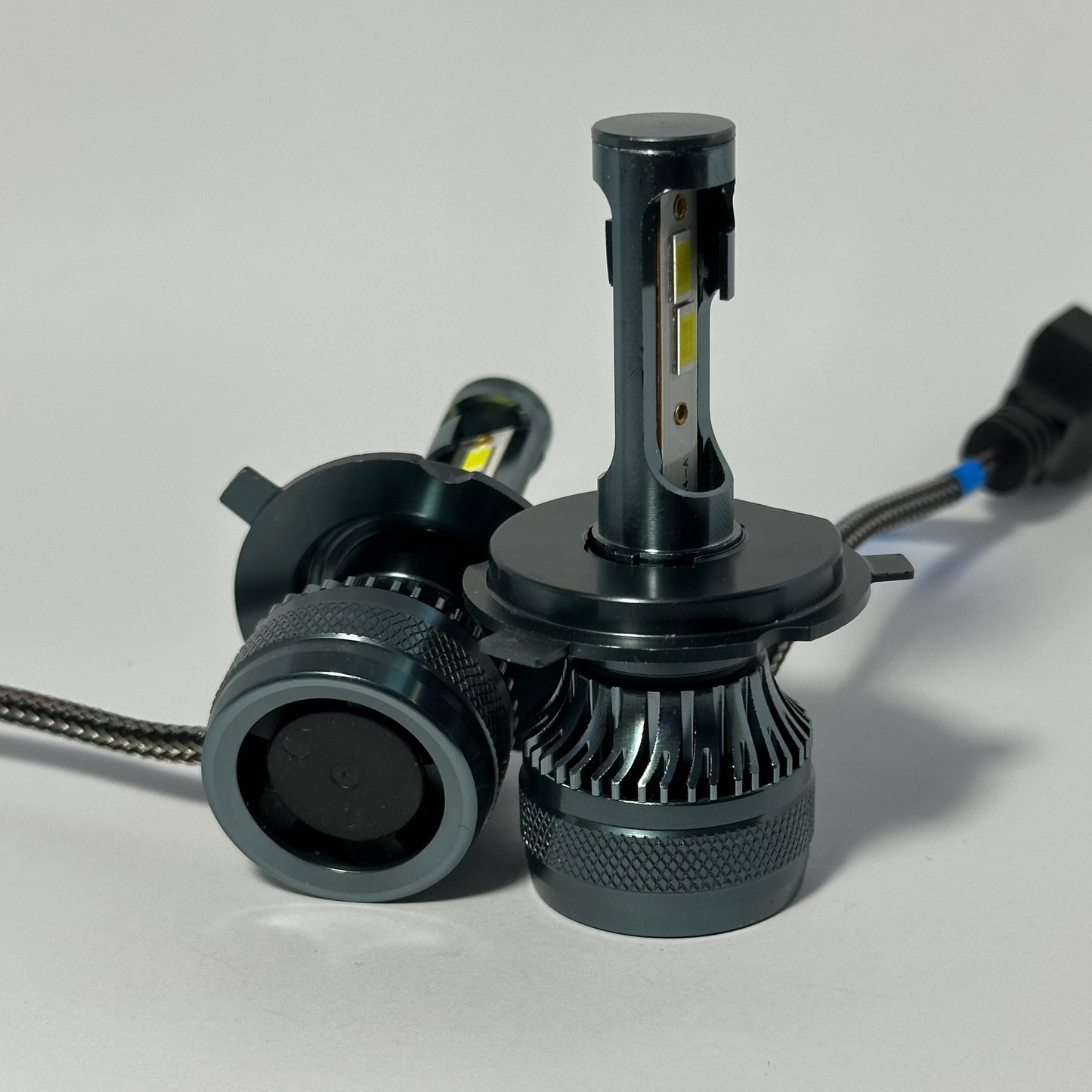 H4 LED 60w 4400lm 6000k komplektas | Automobiliams
